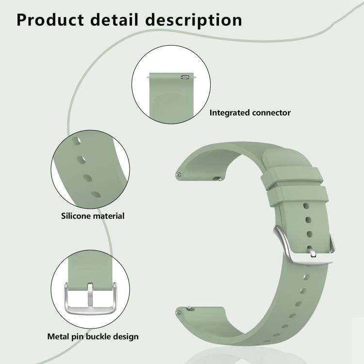 20mm Kalebol Round Tail Silicone Watch Band(Midnight Blue) - 20mm Bands by Kalebol | Online Shopping South Africa | PMc TechLife | Buy Now Pay Later Mobicred