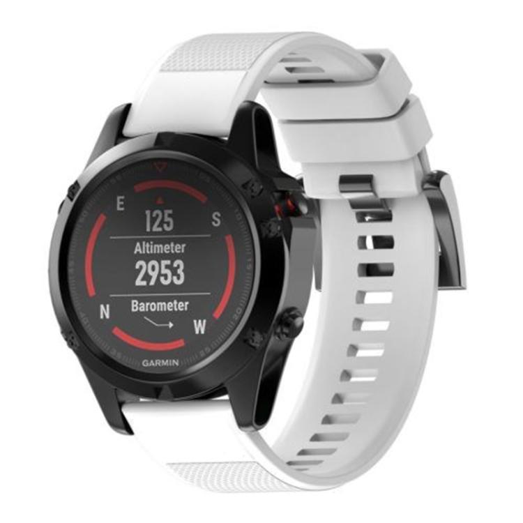 For Garmin QuickFit 26mm Kalebol Triangle Texture Silicone Watch Band(White) - free shipping - PMc TechLife - Order now!
