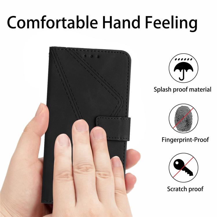 For Tecno Pova 7 5G Stitching Embossed Leather Phone Case(Black) - free shipping - PMC TechLife - Order now!