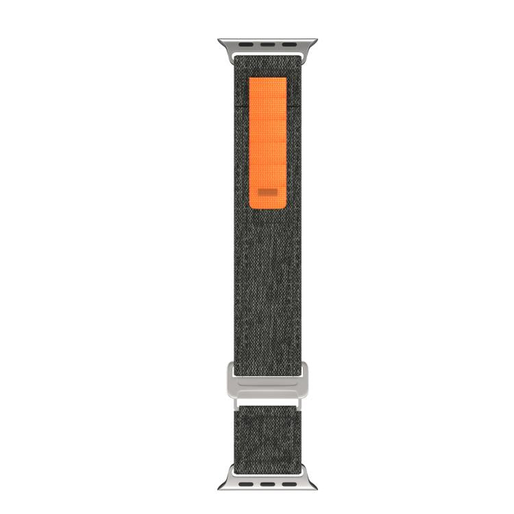 For Apple Watch 42mm / 41mm / 40mm / 38mm Kalebol Canvas Pattern Nylon Loop Strap(Black) - Watch Bands by Kalebol | Online Shopping South Africa | PMC TechLife | Buy Now Pay Later Mobicred