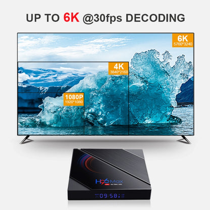 H96 Max 6K Ultra HD Smart TV Box with Remote Controller, Android 10.0, Allwinner H616 Quad Core ARM Cortex-A53, 4GB+32GB, Support TF Card / USBx2 / AV / HDMI / WIFI, AU Plug - Allwinner H6 by PMC Jewellery | Online Shopping South Africa | PMC Jewellery | Buy Now Pay Later Mobicred