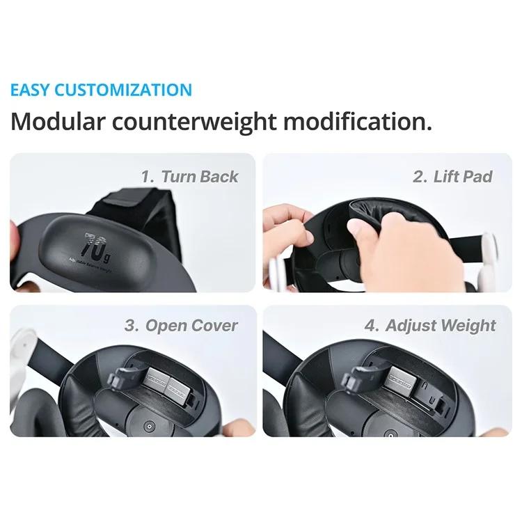 BOBOVR E3 For Meta Quest 3S / Quest 3 VR Ergonomic Head Strap - VR Accessories by PMc TechLife | Online Shopping South Africa | PMc TechLife | Buy Now Pay Later Mobicred