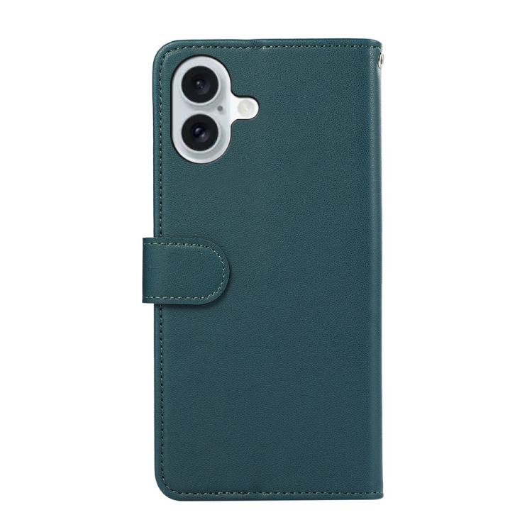 For iPhone 17 ABEEL Delicate Texture Splicing RFID Leather Phone Case(Green) - free shipping - PMc TechLife - Order now!