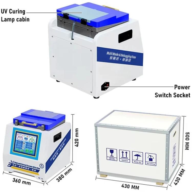 YYD YD-636 UV Curing Laminating Defoaming All-in-One, Plug:US Plug - free shipping - PMC TechLife - Order now!