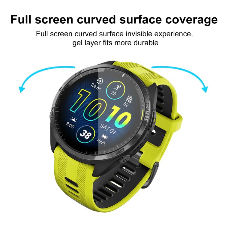 For Garmin Forerunner 965 2pcs xDfind Curved 3D Composite Material Soft Film Screen Protector - free shipping - PMC TechLife - Order now!