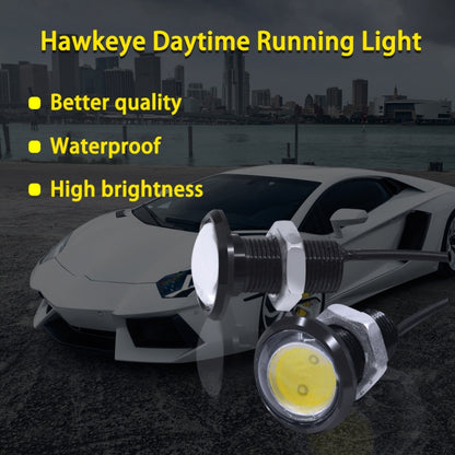 10 PCS 23mm 1.5W DC9-80V Motorcycle Eagle Eye Light Single Lens(White Light) - Eagle Eye Lights by PMC Jewellery | Online Shopping South Africa | PMC Jewellery | Buy Now Pay Later Mobicred