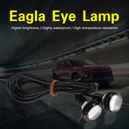 10 PCS 18mm 1.5W DC9-80V Motorcycle Eagle Eye Light Double Lens(Red Light) - Eagle Eye Lights by PMC Jewellery | Online Shopping South Africa | PMC Jewellery | Buy Now Pay Later Mobicred