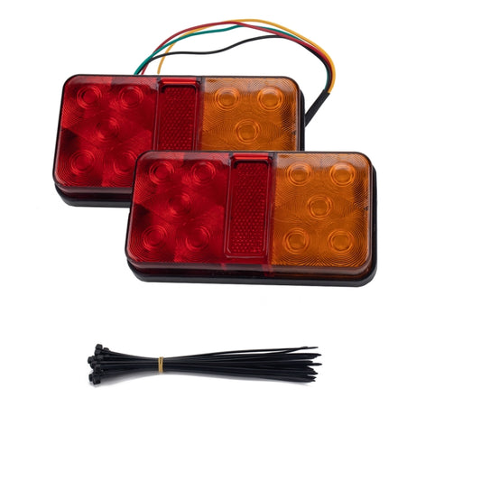 2 PCS Trailer / Truck H-type Long Strip 10LEDs Tail Light Set - License Plate Lights by PMC Jewellery | Online Shopping South Africa | PMC Jewellery | Buy Now Pay Later Mobicred