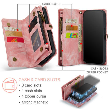 For iPhone 12 / 12 Pro CaseMe-008 Detachable Multifunctional Wallet Leather Phone Case (Pink) - iPhone 12 / 12 Pro Cases by CaseMe | Online Shopping South Africa | PMC Jewellery | Buy Now Pay Later Mobicred