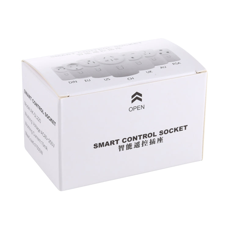 AK-DL220 220V Smart Wireless Remote Control Socket with Remote Control, Plug Type:EU Plug - Smart Socket by PMC Jewellery | Online Shopping South Africa | PMC Jewellery