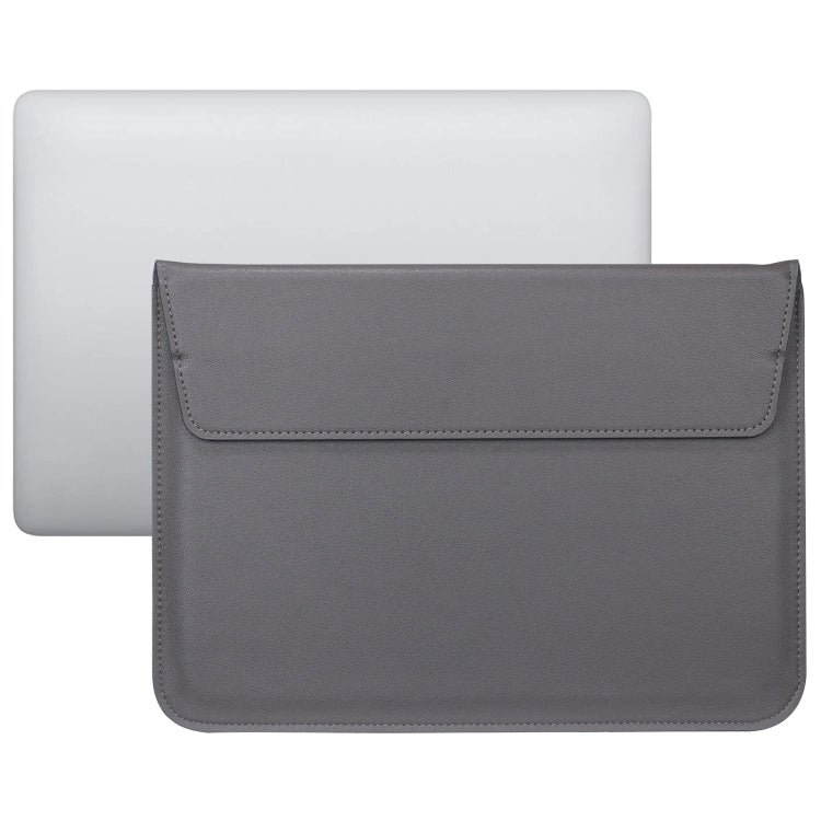 PU Leather Ultra-thin Envelope Bag Laptop Bag for MacBook Air / Pro 11 inch, with Stand Function(Space Gray) - Protective Bags by PMC Jewellery | Online Shopping South Africa | PMC Jewellery | Buy Now Pay Later Mobicred
