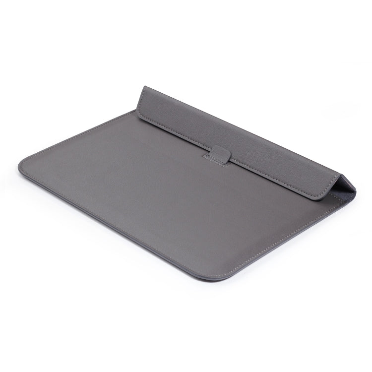 PU Leather Ultra-thin Envelope Bag Laptop Bag for MacBook Air / Pro 11 inch, with Stand Function(Space Gray) - Protective Bags by PMC Jewellery | Online Shopping South Africa | PMC Jewellery | Buy Now Pay Later Mobicred