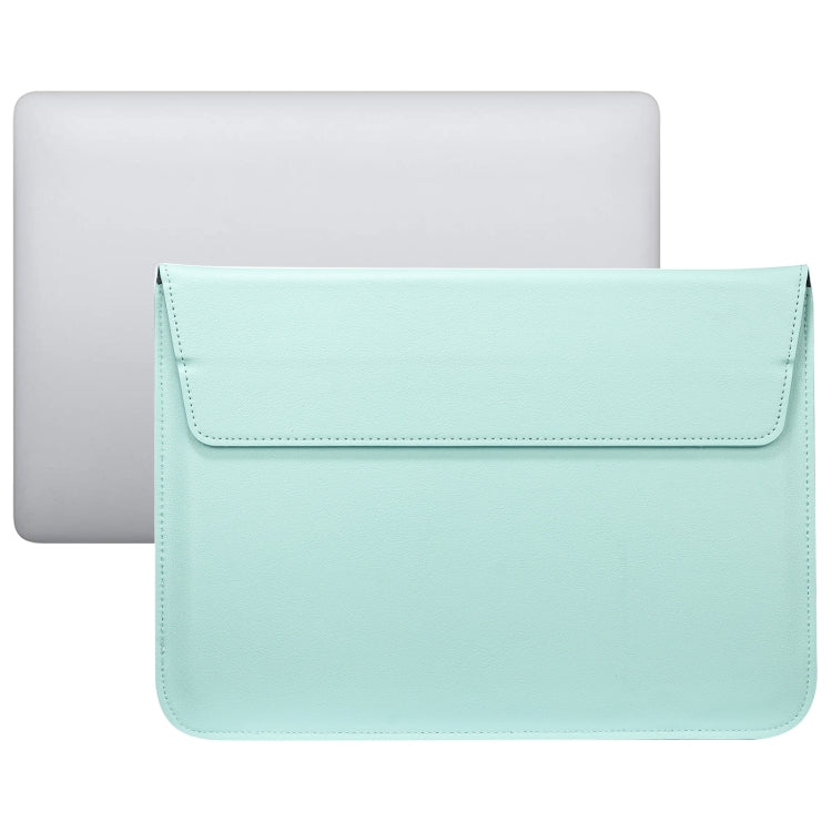 PU Leather Ultra-thin Envelope Bag Laptop Bag for MacBook Air / Pro 11 inch, with Stand Function(Mint Green) - Protective Bags by PMC Jewellery | Online Shopping South Africa | PMC Jewellery | Buy Now Pay Later Mobicred