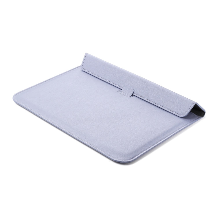 PU Leather Ultra-thin Envelope Bag Laptop Bag for MacBook Air / Pro 13 inch, with Stand Function(Tranquil Blue) - Protective Bags by PMC Jewellery | Online Shopping South Africa | PMC Jewellery | Buy Now Pay Later Mobicred