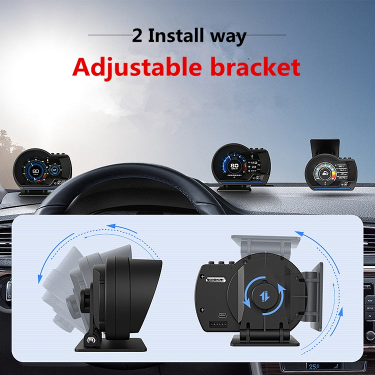 AP-6 Car HUD Head-up Display OBD GPS Driving Computer Code Table - Head Up Display System by PMC TechLife | Online Shopping South Africa | PMC TechLife | Buy Now Pay Later Mobicred