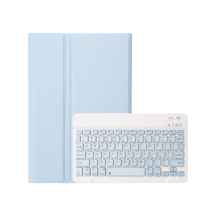 For iPad Air 11 2024/Air 4 2020/Air 5 2022 A098B Detachable ABS Ultra-thin Candy Colors Bluetooth Keyboard Tablet Case with Stand & Pen Slot(Light Blue) - For iPad Air by PMC Jewellery | Online Shopping South Africa | PMC Jewellery | Buy Now Pay Later Mobicred