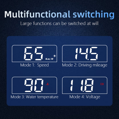 C100 Car HUD Head-up Display OBD2 Fault Code Elimination Overspeed / Fault Alarm - Head Up Display System by PMC Jewellery | Online Shopping South Africa | PMC Jewellery | Buy Now Pay Later Mobicred