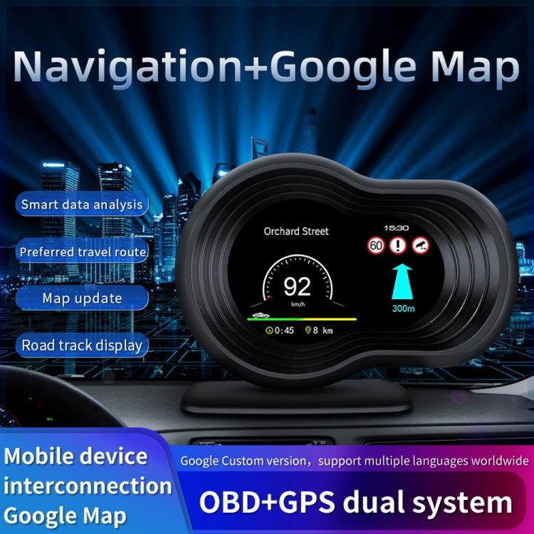 F9 OBD2 + GPS Mode Car HUD Head-up Display Speed / Water Temperature / Voltage Display - Head Up Display System by PMC TechLife | Online Shopping South Africa | PMC TechLife | Buy Now Pay Later Mobicred