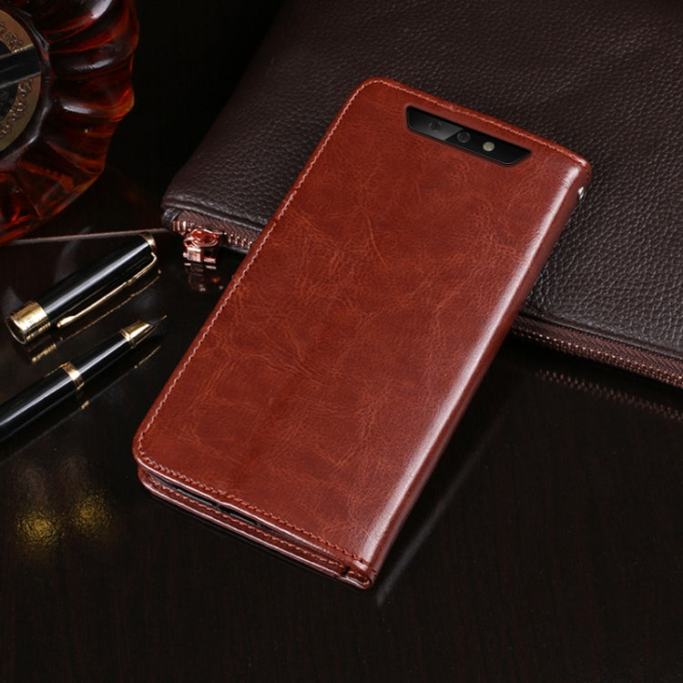 For Blackview BV5500 idewei Crazy Horse Texture Horizontal Flip Leather Case with Holder & Card Slots & Wallet(Brown) - More Brand by idewei | Online Shopping South Africa | PMC Jewellery | Buy Now Pay Later Mobicred