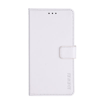 For Blackview BV6900 idewei Crazy Horse Texture Horizontal Flip Leather Case with Holder & Card Slots & Wallet(White) - More Brand by idewei | Online Shopping South Africa | PMC Jewellery | Buy Now Pay Later Mobicred