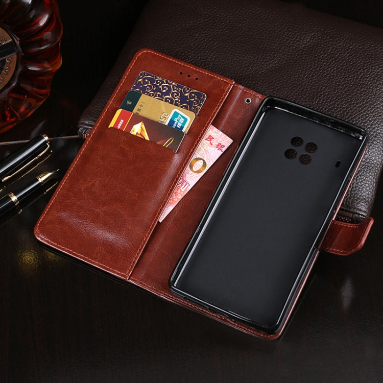 For Cubot Note 20 idewei Crazy Horse Texture Horizontal Flip Leather Case with Holder & Card Slots & Wallet(Brown) - free shipping - PMC Jewellery - Order now!