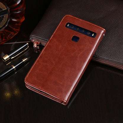 For TCL 10L idewei Crazy Horse Texture Horizontal Flip Leather Case with Holder & Card Slots & Wallet(Brown) - More Brand by idewei | Online Shopping South Africa | PMC Jewellery | Buy Now Pay Later Mobicred