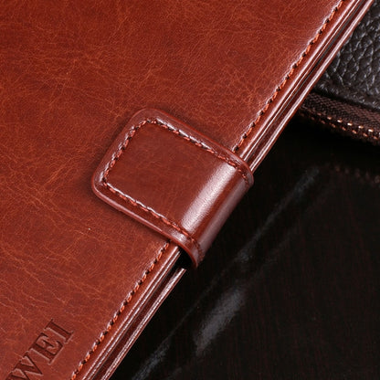 For TCL 10L idewei Crazy Horse Texture Horizontal Flip Leather Case with Holder & Card Slots & Wallet(Brown) - More Brand by idewei | Online Shopping South Africa | PMC Jewellery | Buy Now Pay Later Mobicred