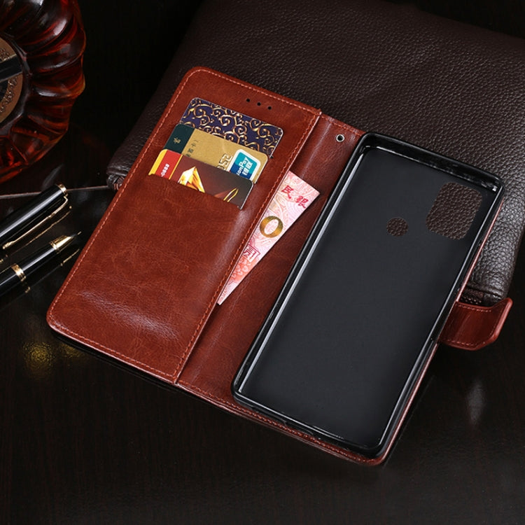 For Wiko View 5 idewei Crazy Horse Texture Horizontal Flip Leather Case with Holder & Card Slots & Wallet(Red) - Wiko by idewei | Online Shopping South Africa | PMC Jewellery | Buy Now Pay Later Mobicred