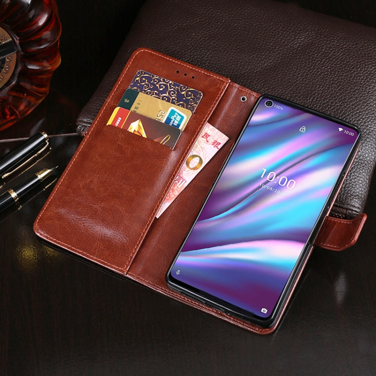 For Wiko View 5 idewei Crazy Horse Texture Horizontal Flip Leather Case with Holder & Card Slots & Wallet(Red) - Wiko by idewei | Online Shopping South Africa | PMC Jewellery | Buy Now Pay Later Mobicred