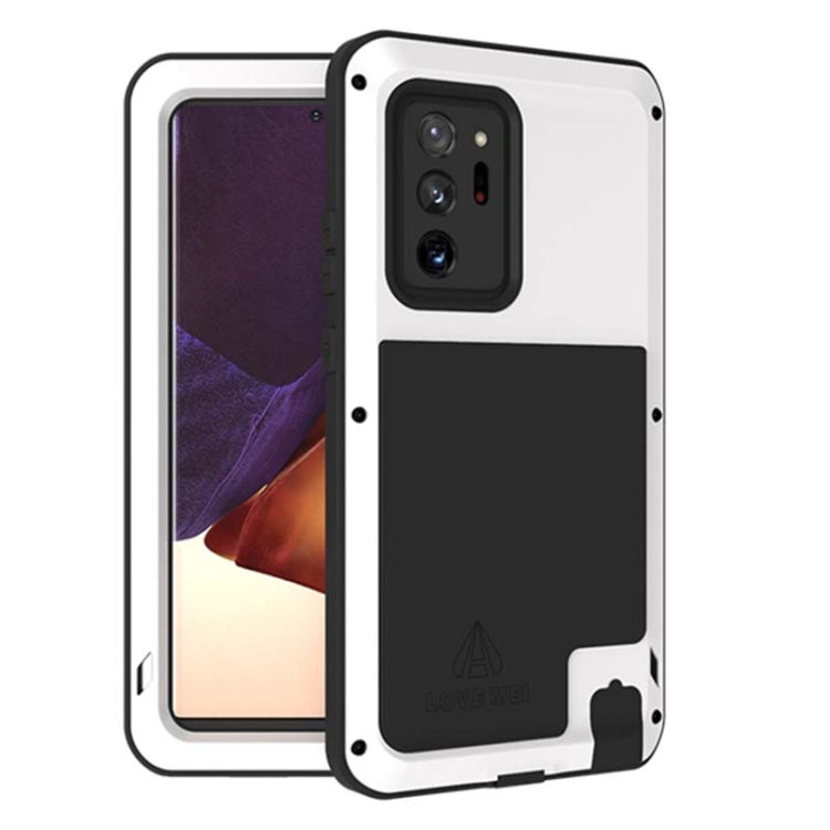 For Samsung Galaxy Note 20 Ultra LOVE MEI Metal Shockproof Waterproof Dustproof Protective Case without Glass(White) - Galaxy Note20 Ultra Cases by LOVE MEI | Online Shopping South Africa | PMC Jewellery | Buy Now Pay Later Mobicred