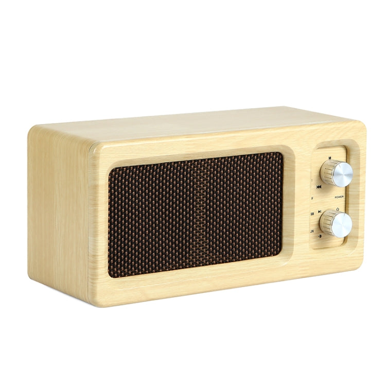 D60 Subwoofer Wooden Bluetooth 4.2 Speaker, Support TF Card & 3.5mm AUX & U Disk Play(Yellow) - Desktop Speaker by PMC Jewellery | Online Shopping South Africa | PMC Jewellery | Buy Now Pay Later Mobicred