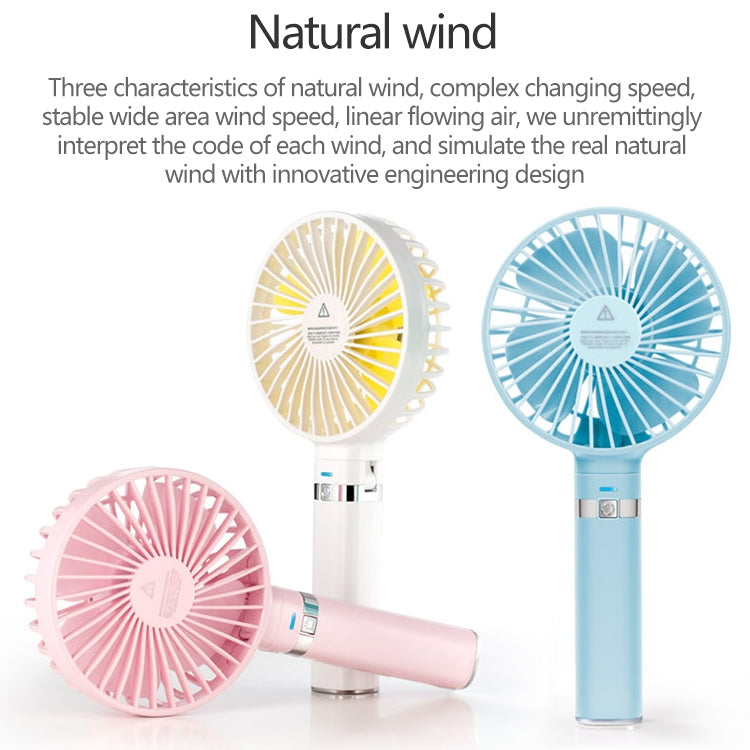 S2 Portable Foldable Handheld Electric Fan, with 3 Speed Control & Night Light (Mint Green) - Electric Fans by PMC Jewellery | Online Shopping South Africa | PMC Jewellery | Buy Now Pay Later Mobicred