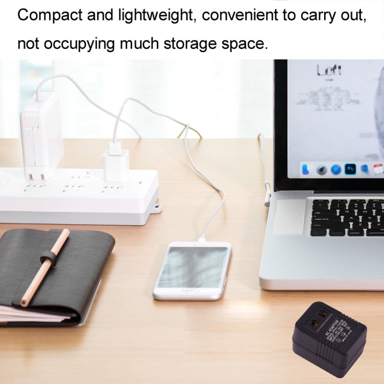 220V to 110V 50W AC Power Socket Adapter,  EU/US Plug to US Plug - Plug Adaptor by PMC TechLife | Online Shopping South Africa | PMC TechLife