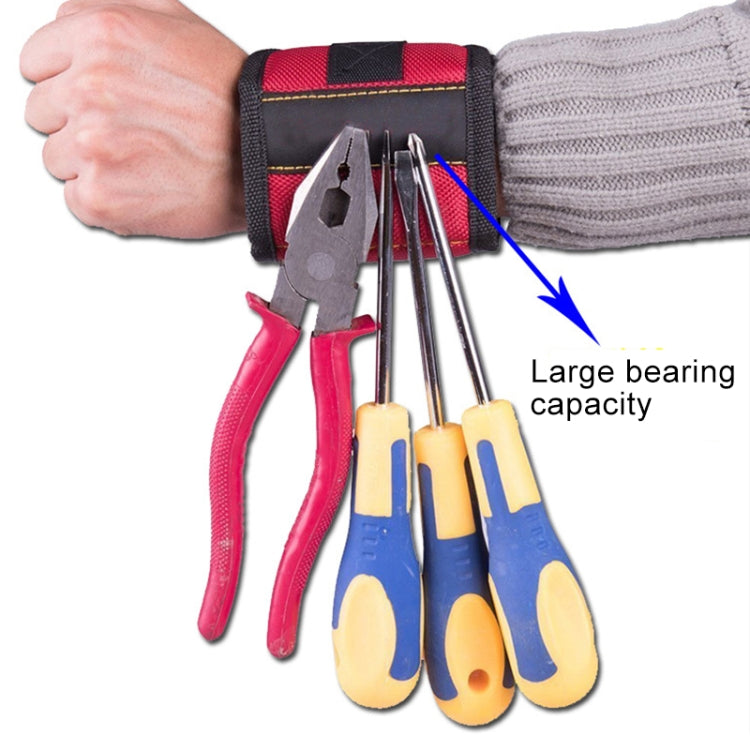 1680D Oxford Cloth Pocket Magnetic Wristband Storage Pockets Tool(Blue) - Storage Bags & Boxes by PMC TechLife | Online Shopping South Africa | PMC TechLife