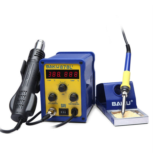 BAKU BK-878L2 AC 220V LED Display 2 in 1 Hot Air Gun Soldering Iron Soldering Station - Electric Soldering Iron by BAKU | Online Shopping South Africa | PMC Jewellery | Buy Now Pay Later Mobicred