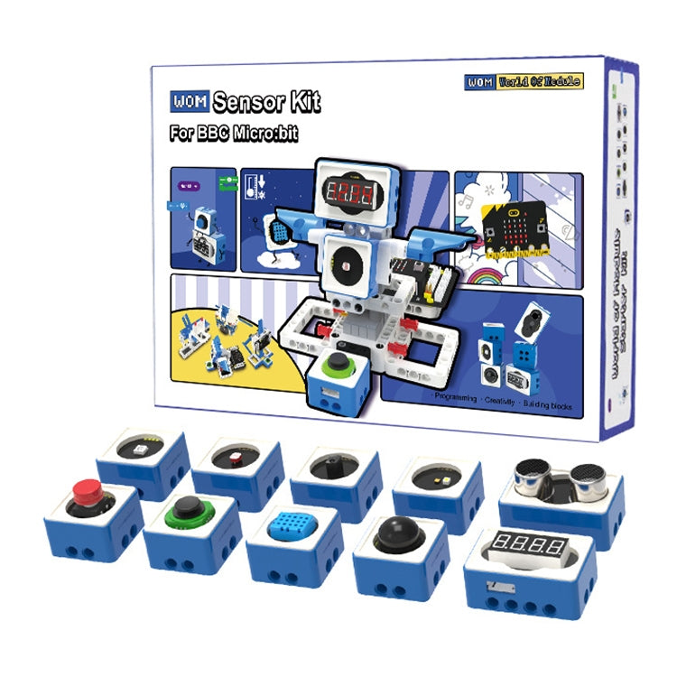 Yahboom Building Block Sensor Module Kit, Compatible with Micro:bit V2/V1.5 Arduino UNO Raspberry Pi Pico, without micro:bit - free shipping - PMC TechLife - Order now!