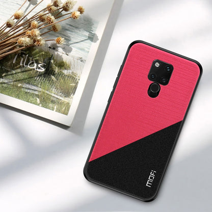 MOFI Shockproof TPU + PC + Cloth Pasted Case for Huawei Mate 20 X(Rose Red) - Huawei Cases by MOFI | Online Shopping South Africa | PMC Jewellery