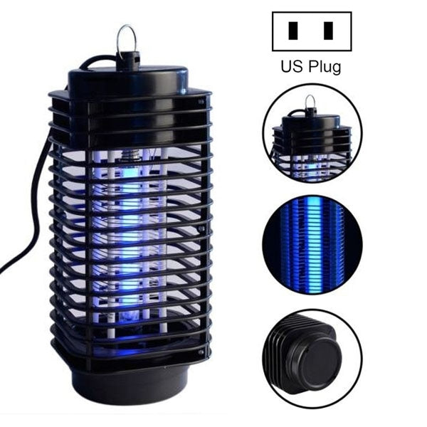 3W Microwave Insect Killer Electric Mosquito Fly Bug Insect Control with Trap Lamp, AC 110V, US Plug(Black) - Repellents by PMC TechLife | Online Shopping South Africa | PMC TechLife