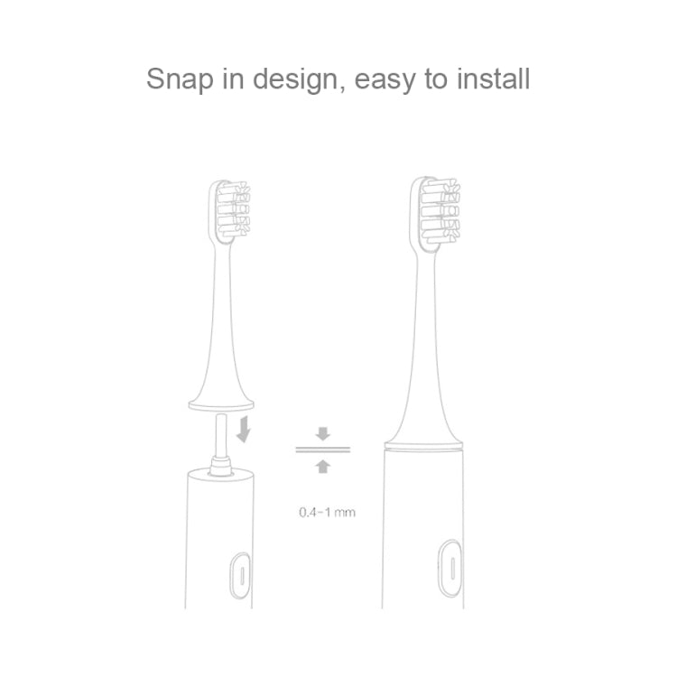 3 PCS Original Xiaomi Mijia Regular Replacement Brush Heads for Xiaomi Ultrasonic Electric Toothbrush (HC6109) - Replacement Brush Heads by Xiaomi | Online Shopping South Africa | PMC Jewellery | Buy Now Pay Later Mobicred