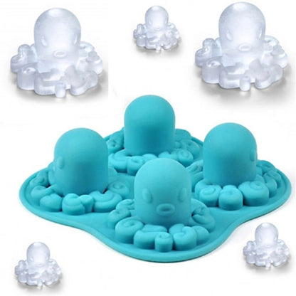 Adorable Octopus Mold Silicone Ice Cube Tools Ice Cream Cube Tray / Ice Mold - Food Molds by PMC Jewellery | Online Shopping South Africa | PMC Jewellery | Buy Now Pay Later Mobicred