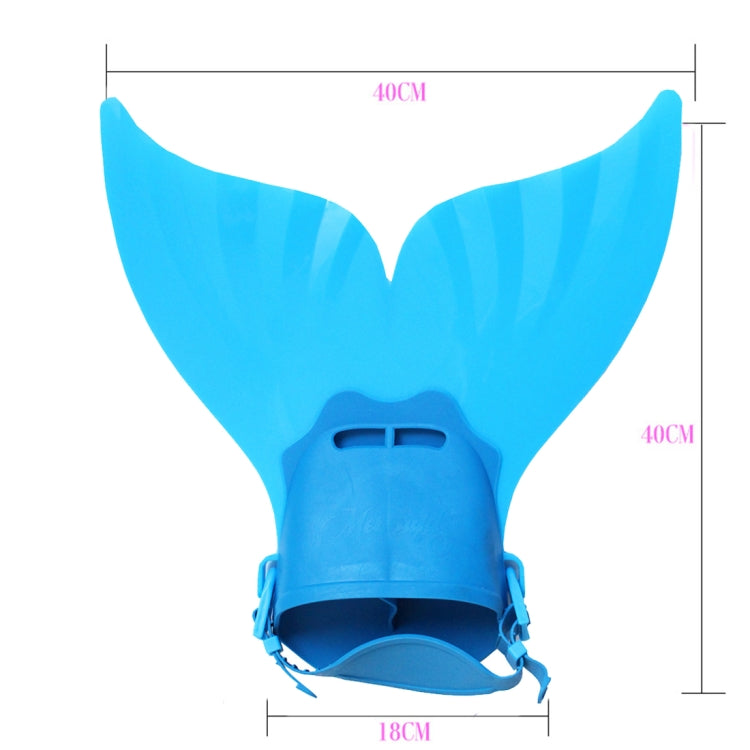 Mermaid Swim Fin Adjustable Diving Monofin Swimming Foot Flipper for Kids (Blue) - Swimming Fins & Diving Shoes by PMC Jewellery | Online Shopping South Africa | PMC Jewellery