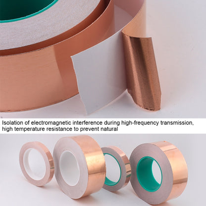 Pure Copper Double-sided Conductive Copper Foil Tape Signal Masking Tape, Size: 20m x 15mm - Tapes by PMC Jewellery | Online Shopping South Africa | PMC Jewellery