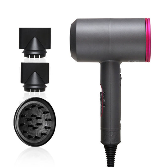 High-power Anionic Cold Hot Air Constant Temperature Hair Dryer, EU Plug(Red + Grey) - Hair Dryers & Accessories by PMC Jewellery | Online Shopping South Africa | PMC Jewellery | Buy Now Pay Later Mobicred