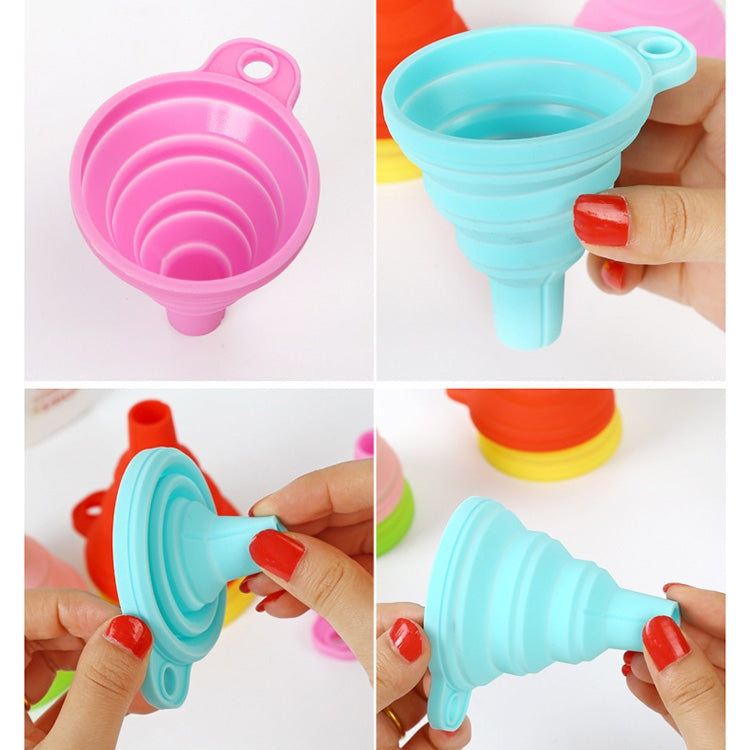 Mini Silicone Foldable Telescopic Funnel Random Color Delivery - Gadgets by PMC Jewellery | Online Shopping South Africa | PMC Jewellery | Buy Now Pay Later Mobicred