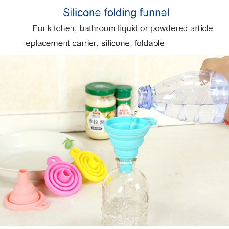 Mini Silicone Foldable Telescopic Funnel Random Color Delivery - Gadgets by PMC TechLife | Online Shopping South Africa | PMC TechLife | Buy Now Pay Later Mobicred