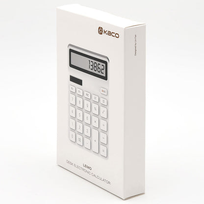 Original Xiaomi Youpin LEMO Rice Calculator 12-bit LED Display ABS Material 6 Degree Angle(White) - Calculator by Xiaomi | Online Shopping South Africa | PMC Jewellery