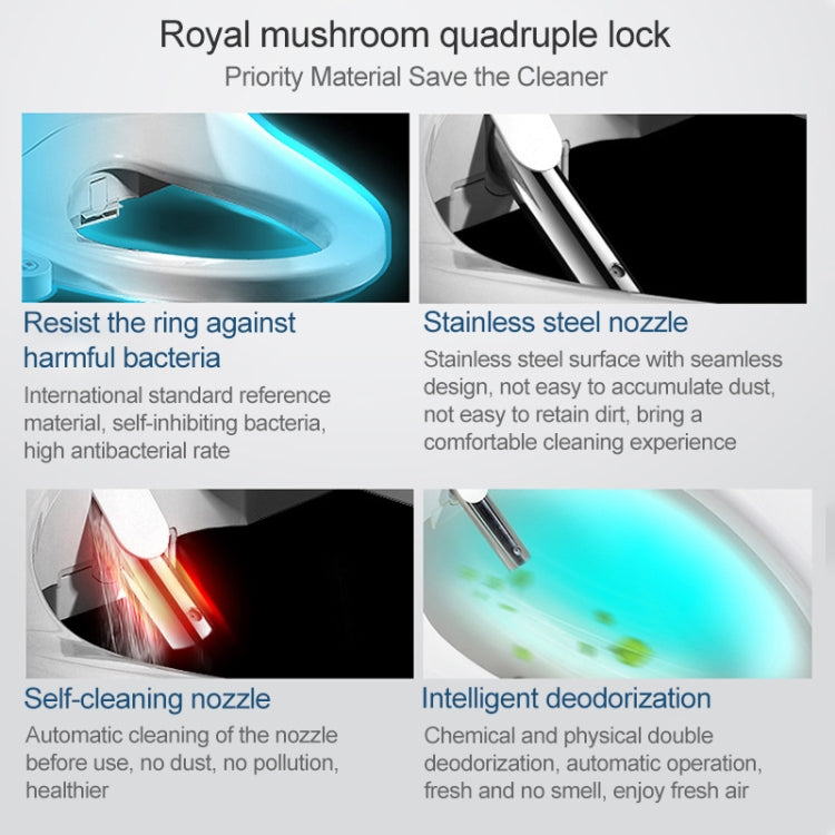 V Shape Multi-function Bathroom Automatic Cleaning Heating Intelligent Flush Toilet Cleaner Cover - Smart Kitchen and Toilet by PMC TechLife | Online Shopping South Africa | PMC TechLife | Buy Now Pay Later Mobicred