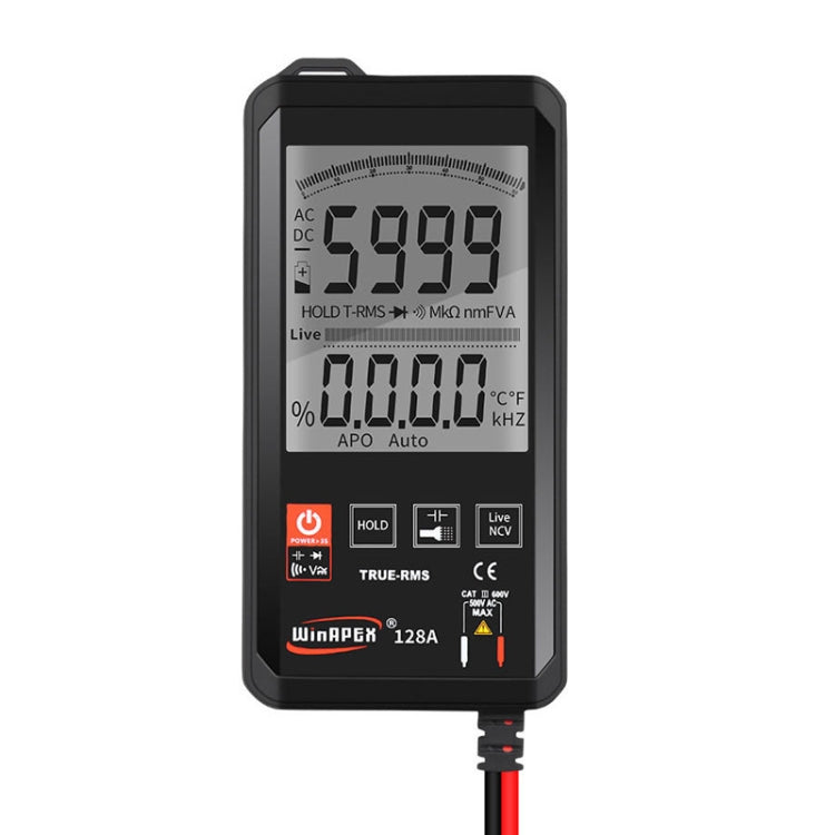 HY128A Conventional Screen Ultra-thin Touch Smart Digital Multimeter Fully Automatic High Precision True Effective Value Multimeter - Digital Multimeter by PMC Jewellery | Online Shopping South Africa | PMC Jewellery