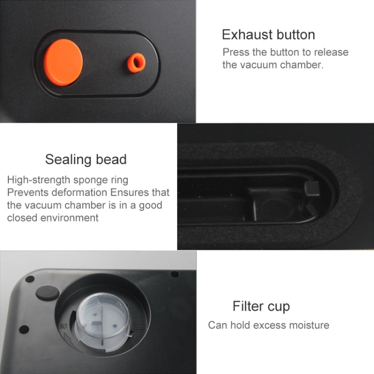 Household Commercial Food Vacuum Plastic Packaging Machine Sealer Closer Machine, EU Plug (Black) - Preservation Supplies by PMc TechLife | Online Shopping South Africa | PMc TechLife | Buy Now Pay Later Mobicred