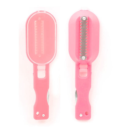 2 PCS Kitchen Essential Fish Scraper Fish Scale Planing Knife with Cover (Pink) - Gadgets by PMC Jewellery | Online Shopping South Africa | PMC Jewellery | Buy Now Pay Later Mobicred